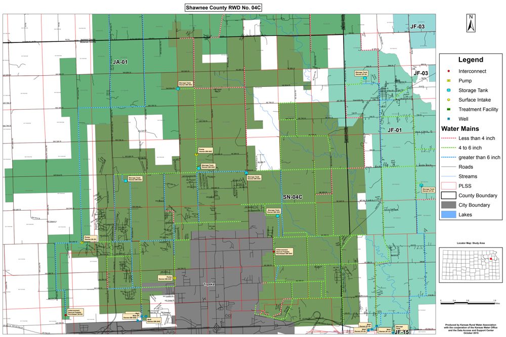 Shawnee County Consolidated RWD 4 district map (click to open the full PDF)